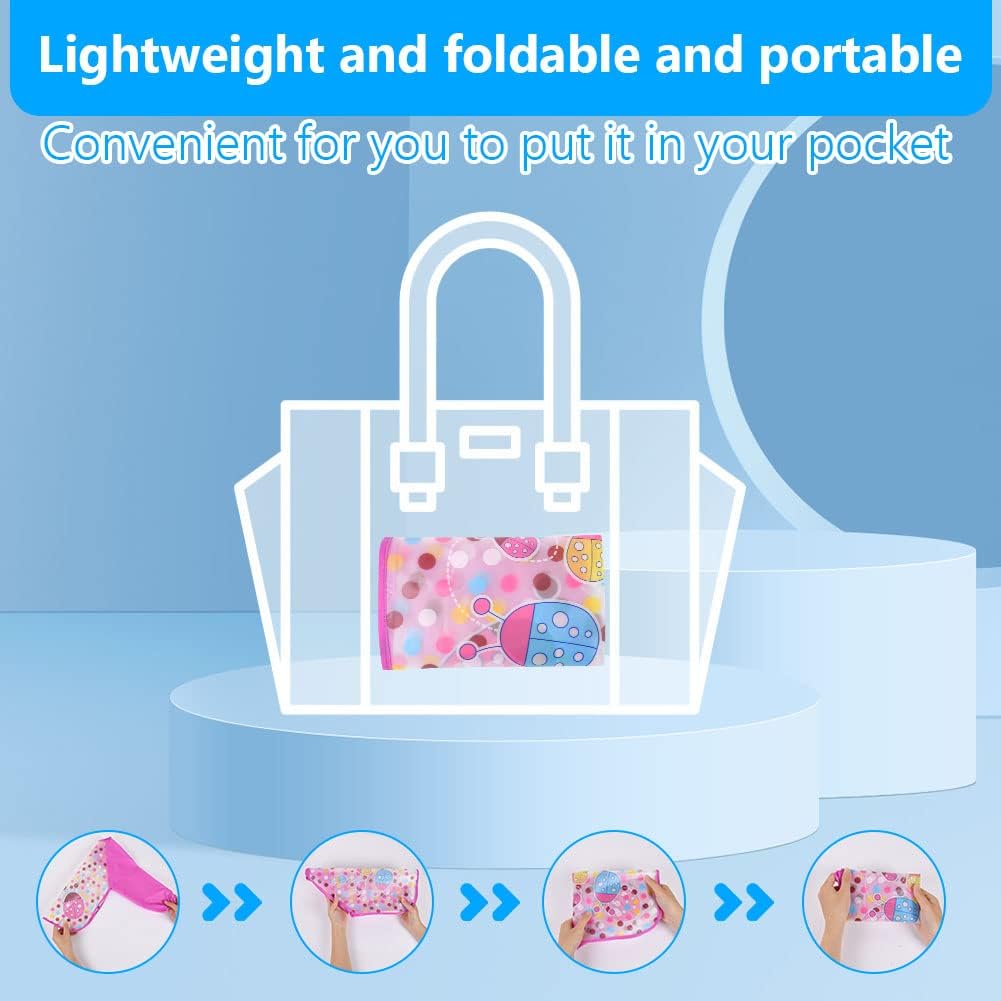 Vicloon Waterproof Baby Bibs, 5pcs Baby Bibs with Long Sleeves, Sleeved Bibs, Unisex Bib Set for Eating, Arts, Crafts, Painting, Playing (Pink, Blue, Green, Yellow) 