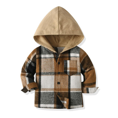 Kleinkind Baby Jungen Kleidung Outfit 2 Stück Baumwolle Plaid Junge Hoodies Shirt Tops Hosen Set Kleine Jungen Anzug Kinder Trainingsanzug Frühling Herbst Kleidung Set