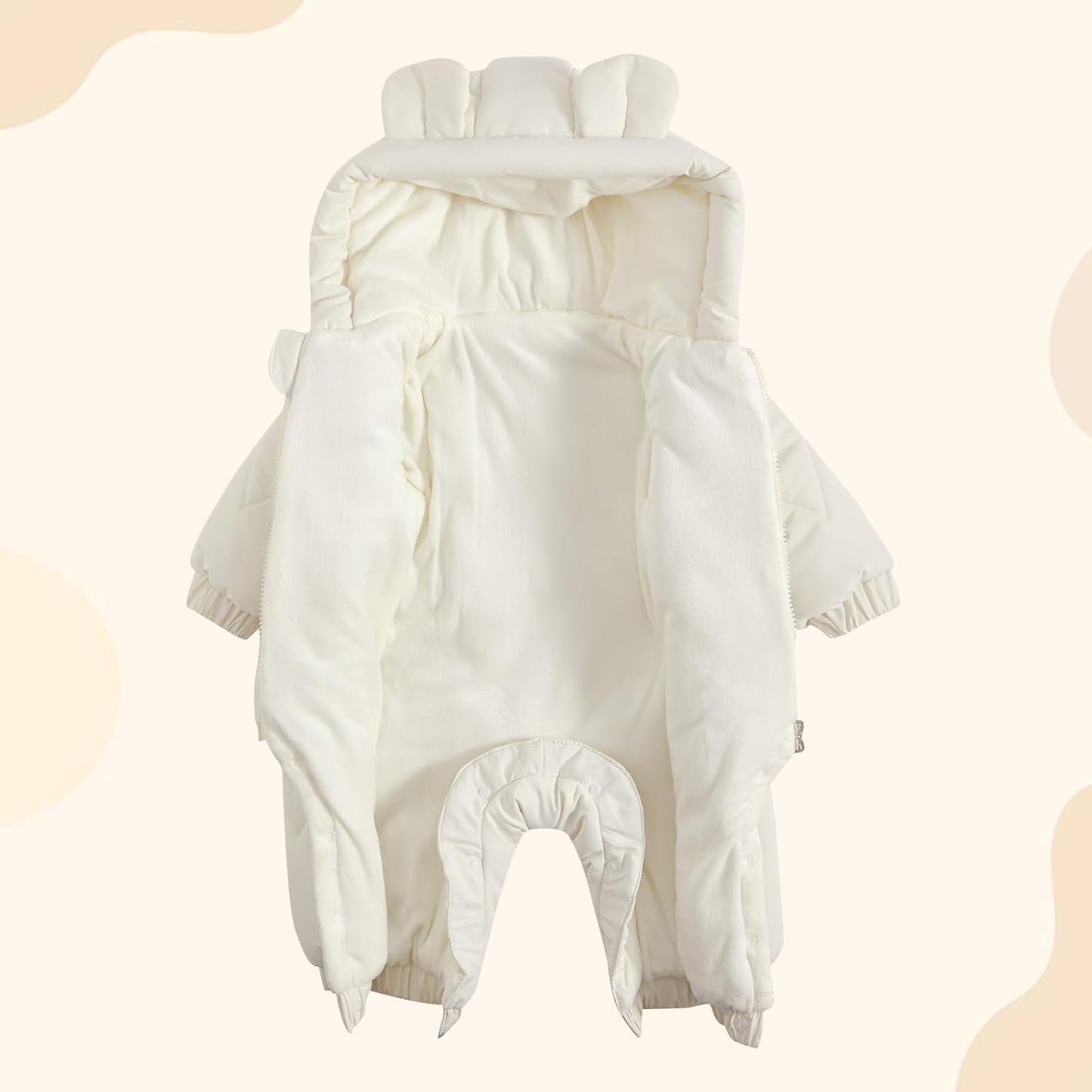 JiAmy Baby Snowsuit, Baby Boys Girls Winter Jumpsuit Romper Newborn Snow Overall 0-12 Months