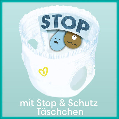 Pampers Baby-Dry Pants Größe 6, 138 Windeln, 13kg-19kg, 360° Passform hilft, Auslaufen zu verhindern
