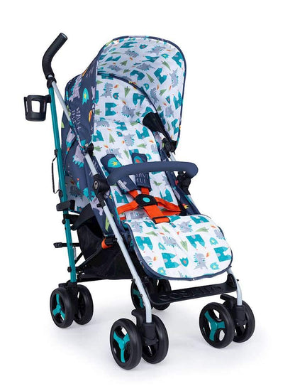 Cosatto Supa 3 Pushchair – Lightweight Stroller from Birth to 25kg - Compact Fold, Shopping Basket, Footmuff (Dragon Kingdom) | Mit UPF100+ Verdeck, Regenschutz und Sommerauflage für komfortable Fahrten bei jedem Wetter.