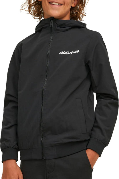 JACK &amp; JONES Jjerush Blocking Hood Bomber Sn Jr Boys Jacket 