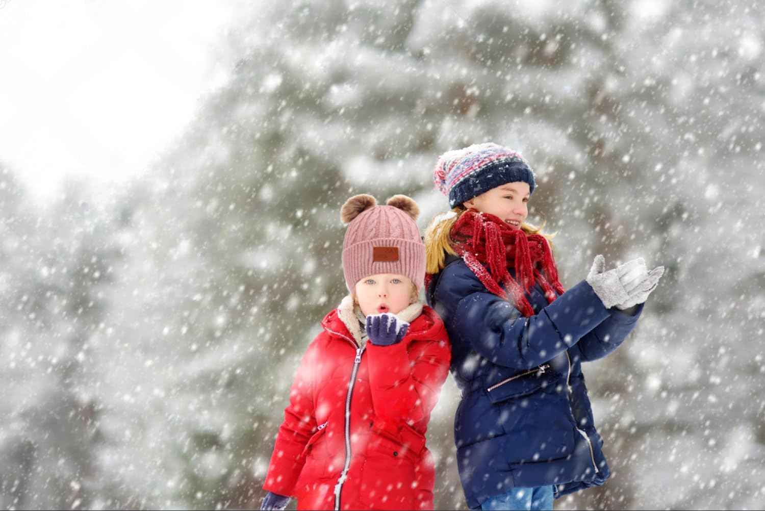 LINSOCLE 3-in-1 Children's Winter Hat Scarf Gloves Set, Knitted Hat Baby Hat Children's Hat Set, Boys Warm Winter Hat Beanie Hat Gloves Round Scarf Set for Children 2-6 Years