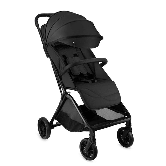 MoMi Kinderwagen ANDREA mit automatischem Faltsystem, bis 22 kg Körpergewicht, 5-Punkt-Sicherheitsgurt, Getränkehalter, Einkaufskorb, Tasche, Insekten- und Regenschutz, mit Zwillingsfunktion