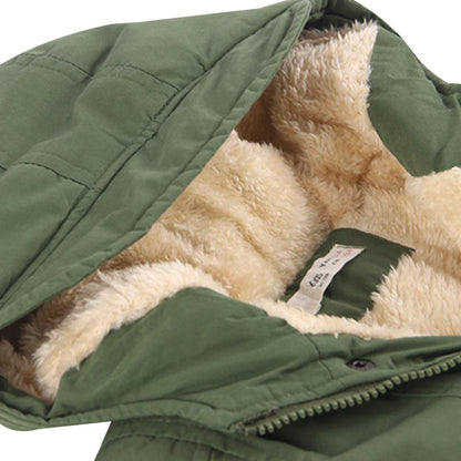 amropi Children's Boys Hooded Jacket with Fleece Lining Coat Parka Jacket Outerwear for 3-10 Years
