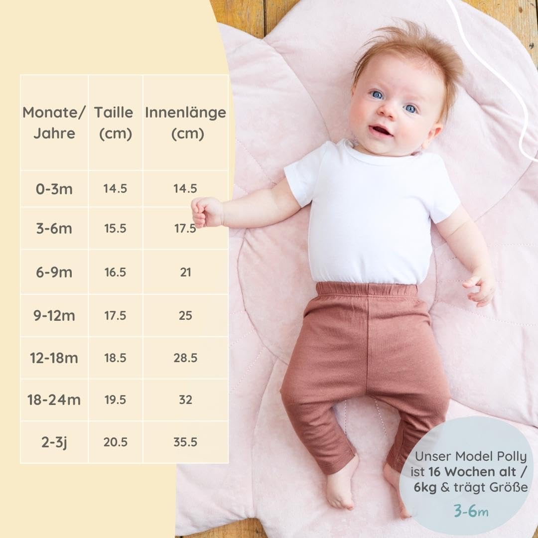 Bramble & Bear (3er-Pack) weiche Leggings für Babys und Kleinkinder – sanfte Unisex Leggings für 0-3 Jahre