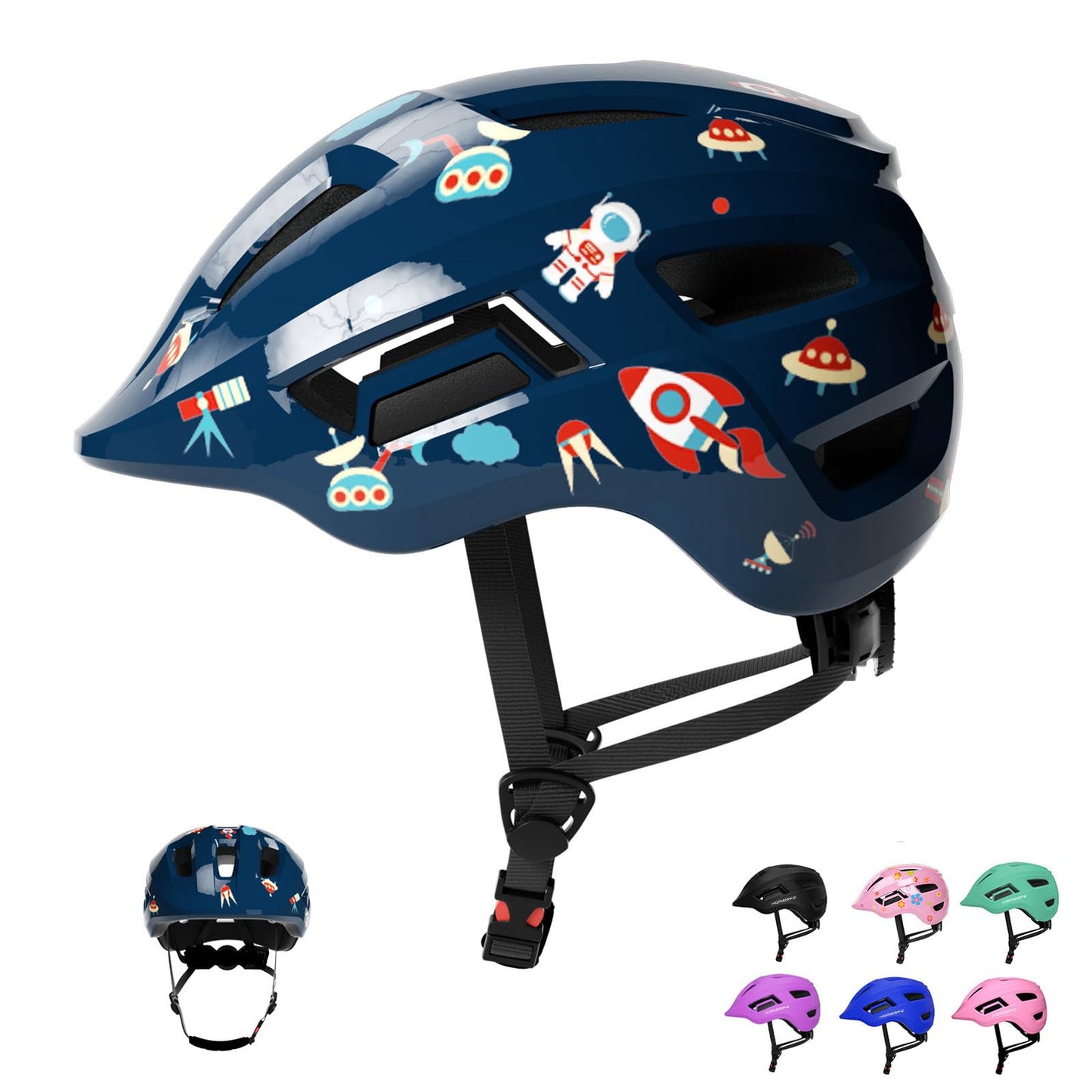 KORIMEFA Toddler Helmet Children's Bicycle Helmet Baby Multi-Sport Adjustable Helmet Sports Helmet Cycling Bicycle Scooter Skateboard Helmet Lightweight for Children Boys Girls from 2-8 Years Old