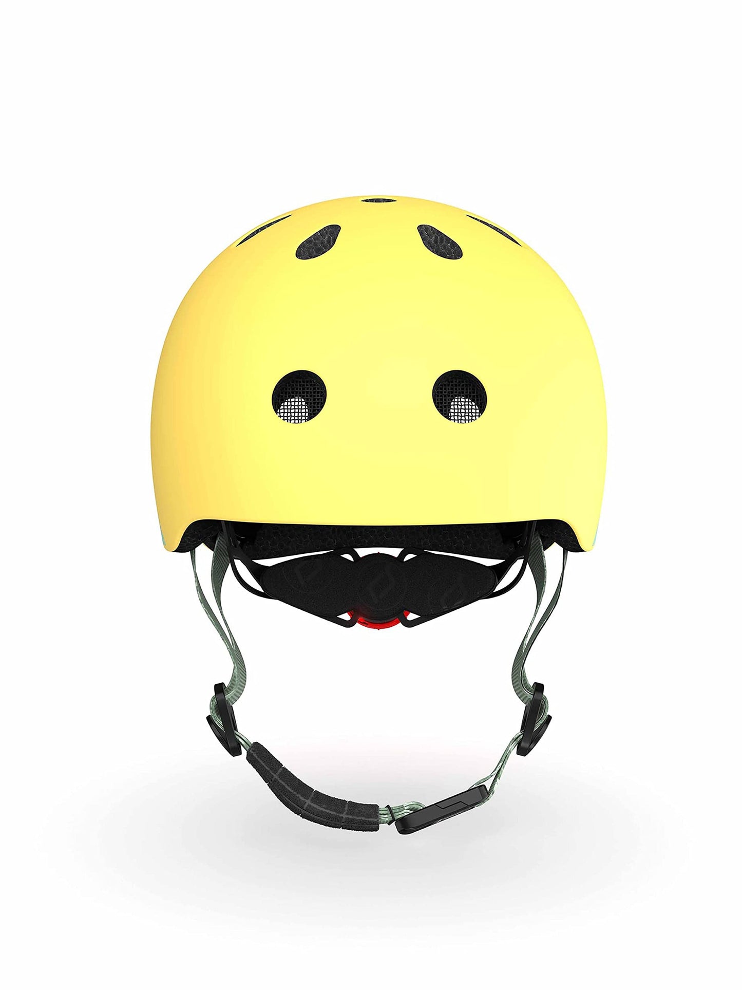 Scoot and Ride Babyhelm mit verstellbaren Trägern, Mattes Finish, Größen XXS, inklusive LED-Sicherheitslicht und weicher Fleece-Polsterung für zusätzlichen Schutz