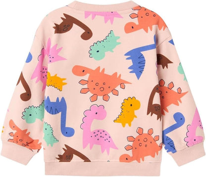 NAME IT Girls' Nmfnirana LS Loose Sweat Pb Sweatshirt