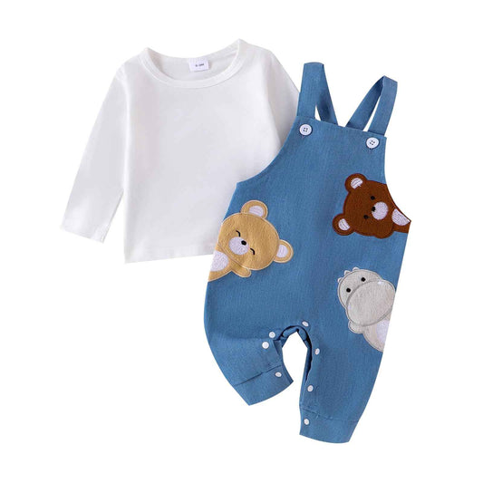 Baby Boys Clothing Romper Dungarees Set Clothing Sets for Boys Baby Set Newborn Gift