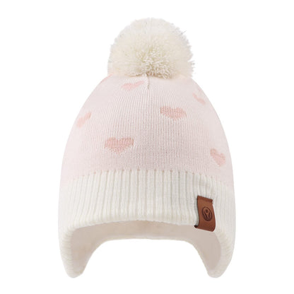 XIAOHAWANG Baby Strickmütze Winter Babymütze Junge Warme Kindermütze Junge Beanie Mütze Dicke Wintermütze für Herbst,Winter