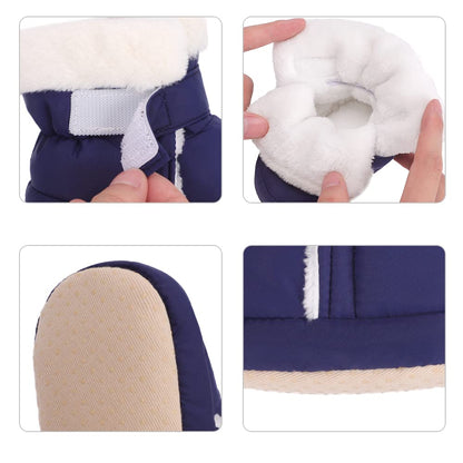LACOFIA Baby Boys Girls Winter Shoes Baby Winter Boots with Non-Slip Soft Sole Crawling Shoes