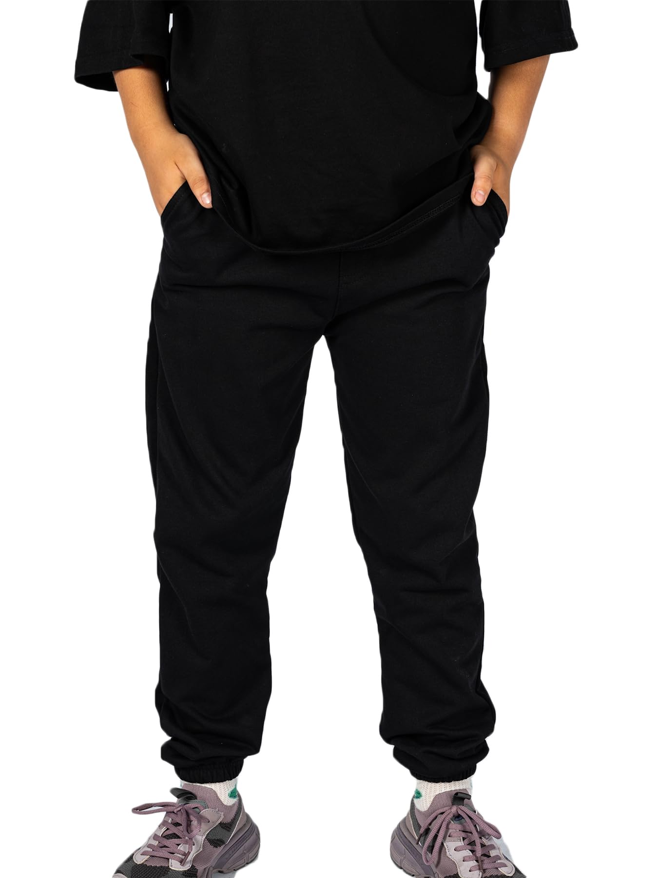 NATUST Kinder Sport Jogginghosen Jungen Trainingshosen Elastischer Bund Relaxed Mädchen Sweatpants