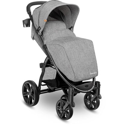 LIONELO Annet Plus Buggy up to 22 kg with Reclining Function, Small Folding Pushchair with Accessories, EVA Foam Wheels, Mosquito Net, Foot Cover Drink Holder, Basket Dreamin