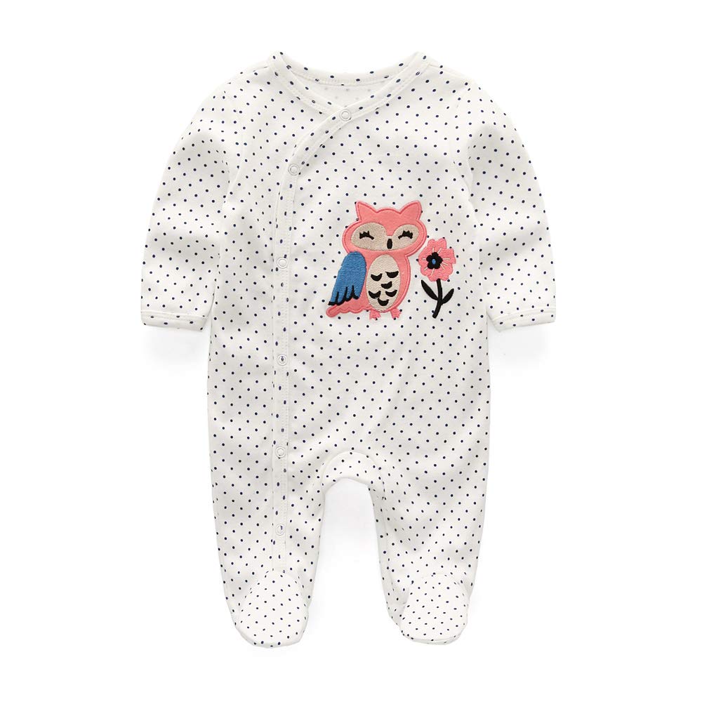 Kiddiezoom Baby-Jungen Mädchen Schlafstrampler, 3er Pack