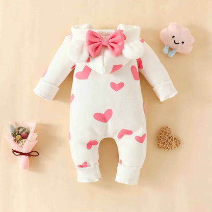 Baby Romper Newborn Autumn Winter Jumpsuit Toddler Animal Costume Jumpsuit with Hood Long Sleeve Bodysuit for Baby Girls Boys Cuddly