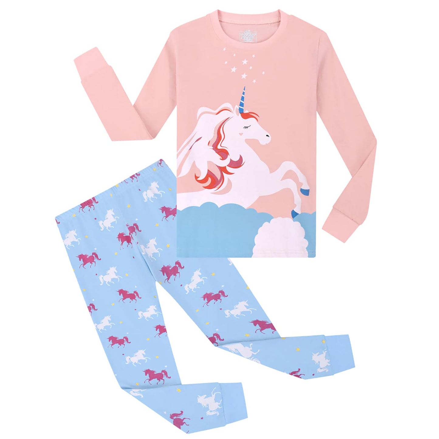 Garsumiss Mädchen Schlafanzug Giraffe Baumwolle Kinder Langarm Pyjama 98 104 110 116 122 128 134 140 146