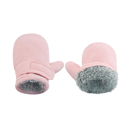 SEYUFN Baby Winter Gloves Fleece Lining Toddler Boys Warm Soft Baby Girls Adjustable Gloves Outdoor Gloves