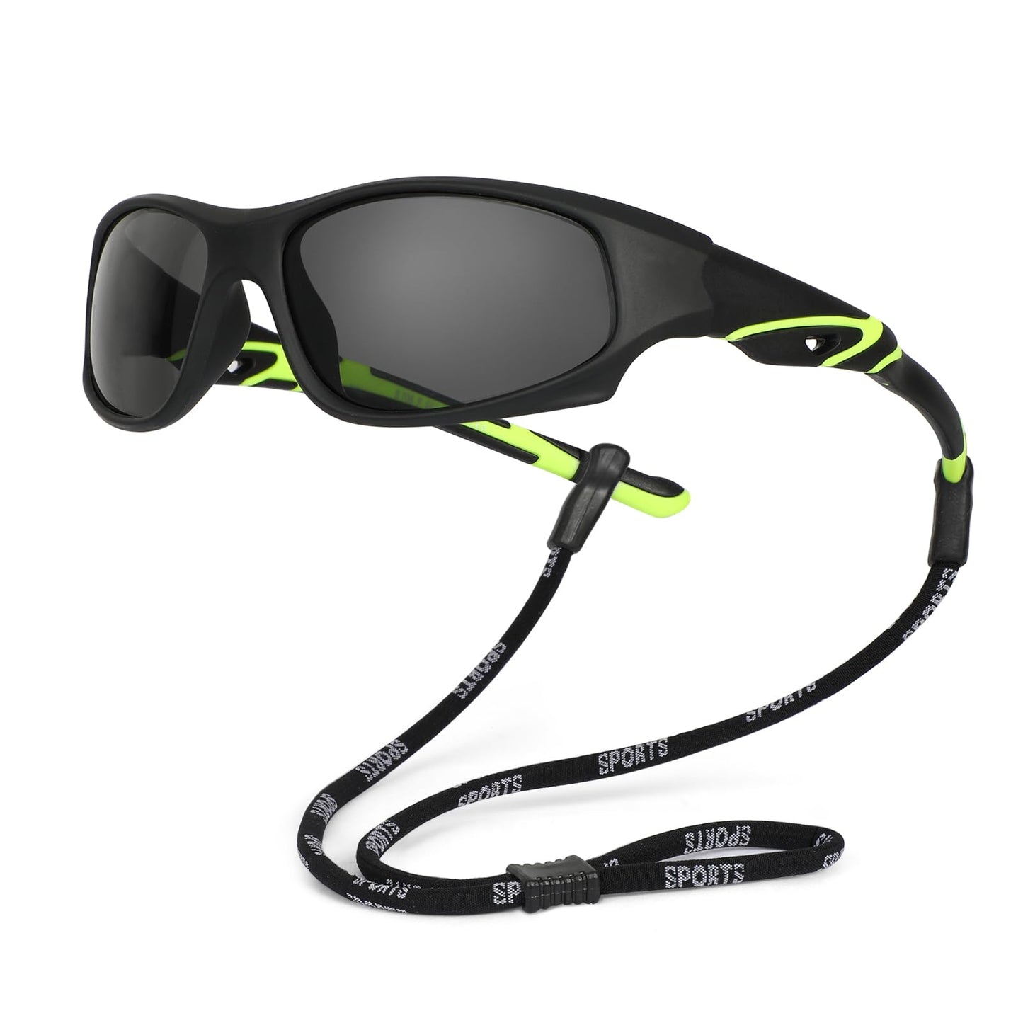Hifot Sonnenbrille Kinder Polarisierte Sportbrille für Jungen und Mädchen UV400 Schutz gegen UltravioletteFahrradbrille Silikon Sonnenstrahlen Alter 3-12 Jahre