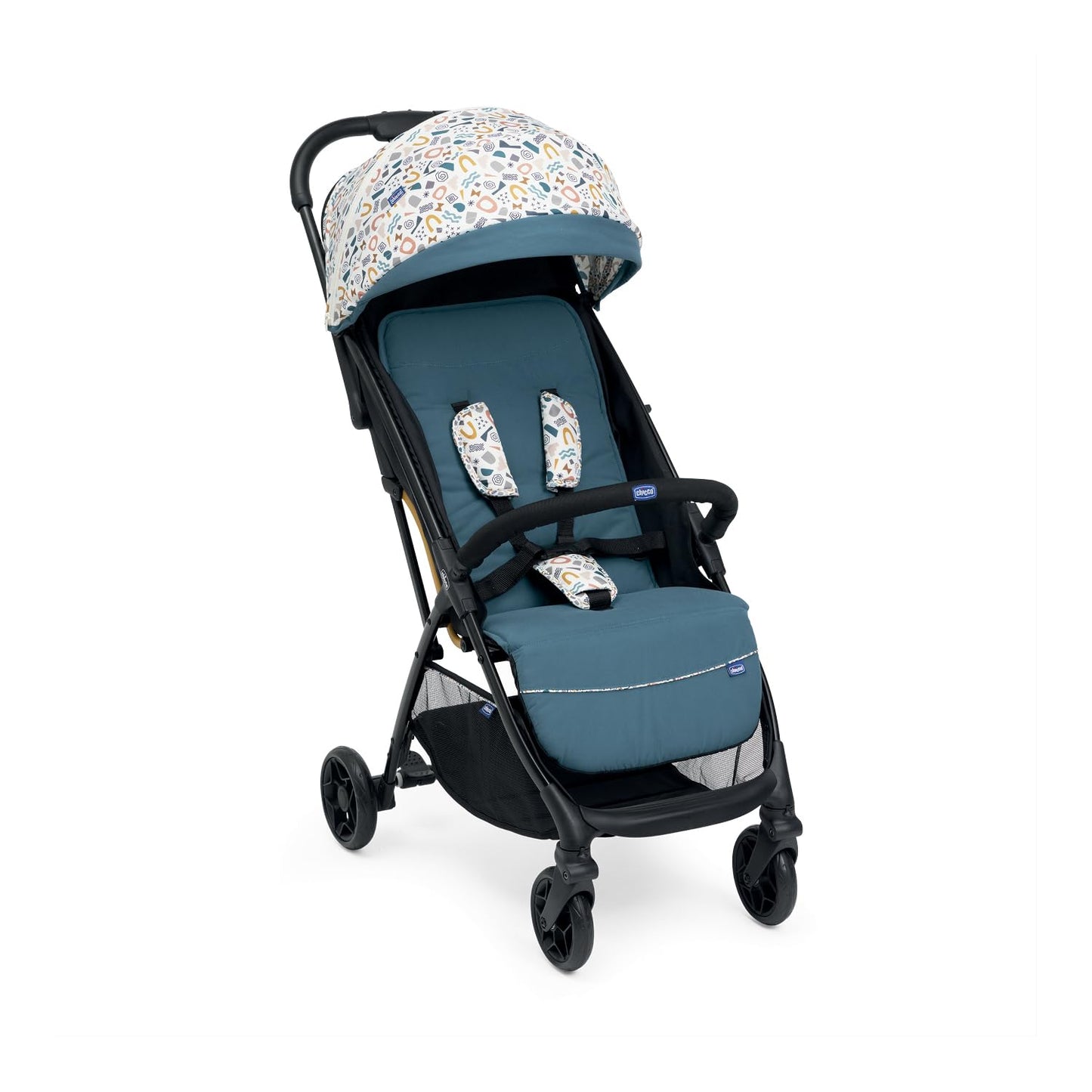 Chicco, Glee Pushchair from 0 Months to 4 Years with Automatic and Compact Closure, Extendable Hood with SPF 50+ and Rain Cover, 3-Level Adjustable Backrest, Leg Rest