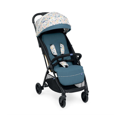 Chicco, Glee Pushchair from 0 Months to 4 Years with Automatic and Compact Closure, Extendable Hood with SPF 50+ and Rain Cover, 3-Level Adjustable Backrest, Leg Rest