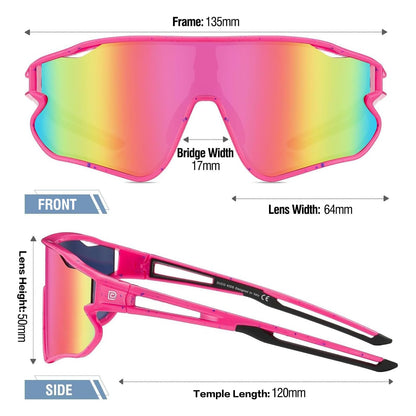 DUCO DK268 Children's Sunglasses Youth Baseball Sunglasses Lightweight TR90 Frame UV400 Sports Cycling Sunglasses for Boys Girls