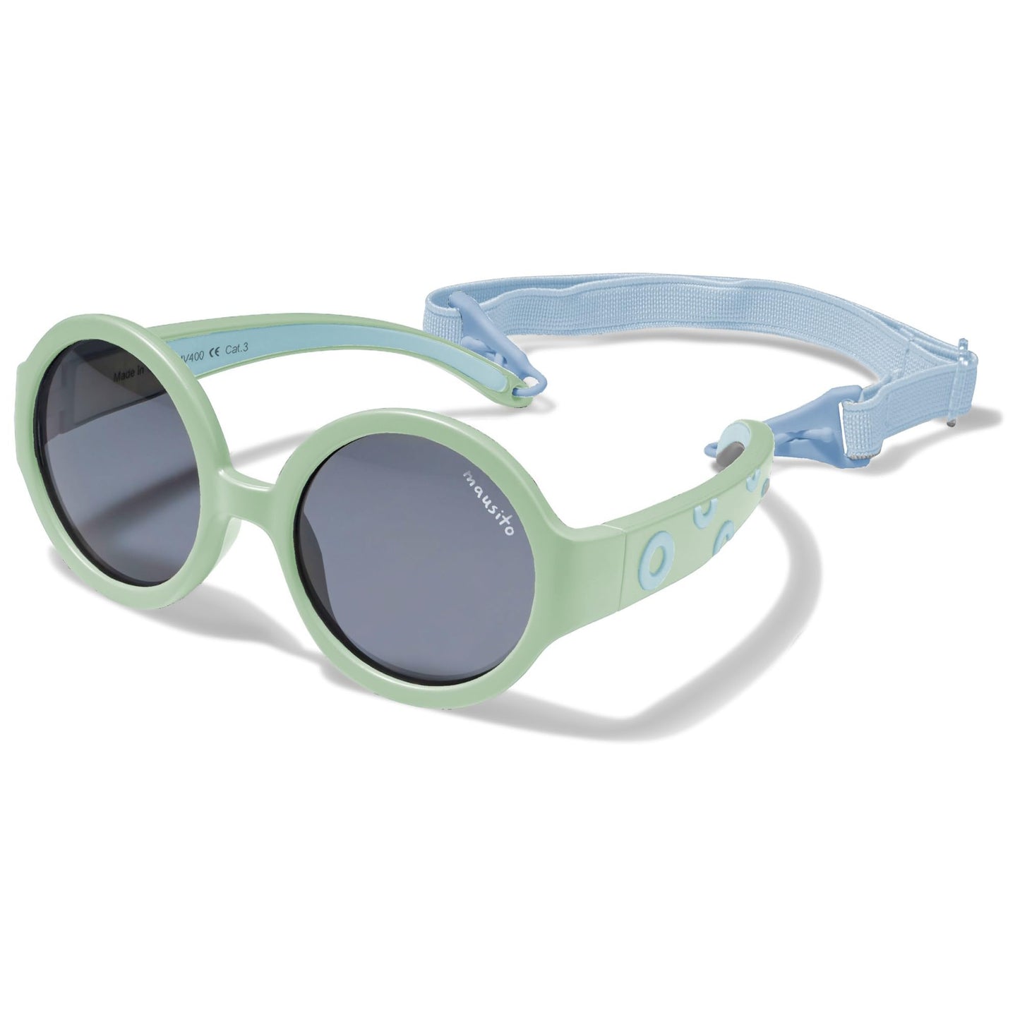 Mausito Sonnenbrille Kinder 6-24 Monate & 2-5 Jahre | VERGLEICHSSIEGER Kindersonnenbrille 100% UV-Schutz | BIEGSAM | Schadstofffreie Kindersonnenbrillen mit Band | Europäisches Design für Kinder