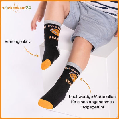 10 Paar Kinder Socken Jungen & Mädchen Baumwolle Kindersocken