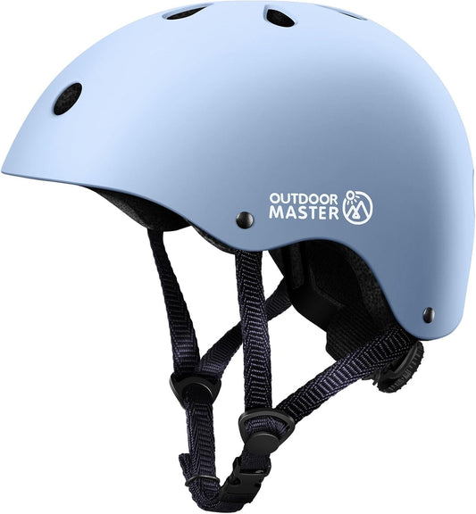 OutdoorMaster Youth &amp; Kids Bike Helmet - Adjustable Multi-Sport Skateboard Helmet with Removable Liners for Balance Bike, Toddler Scooter, ONE Wheel Hoverboard 