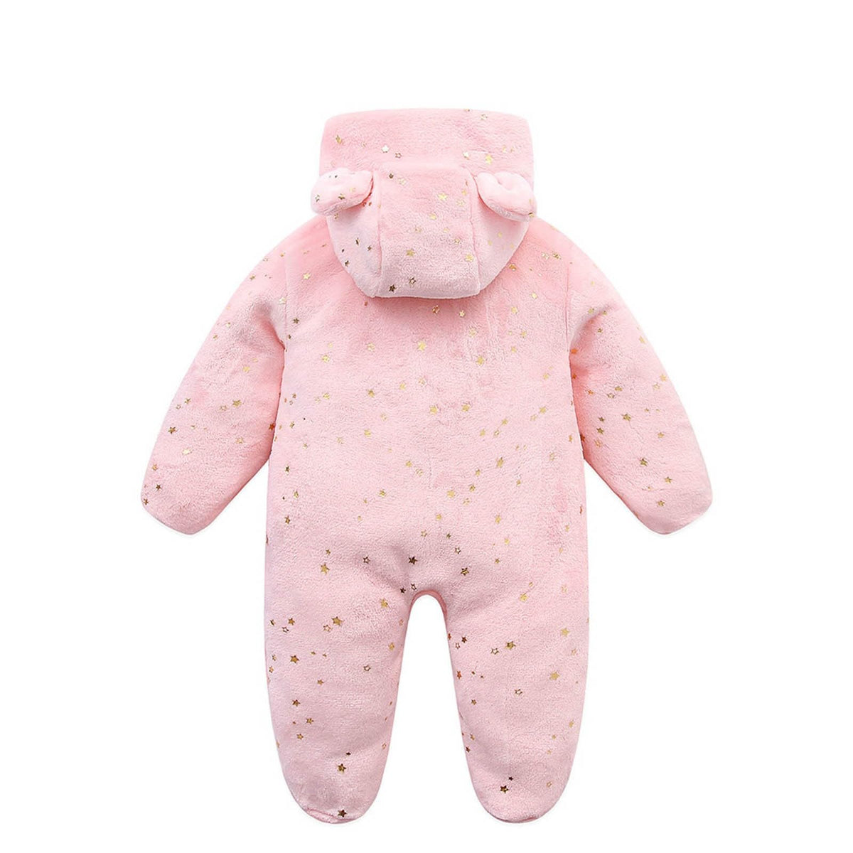 Baby Overall Winter Fleece Schneeanzug Baby Warm Romper mit Kapuze Herbst Winter für Jungen Mädchen 0-12 Monate