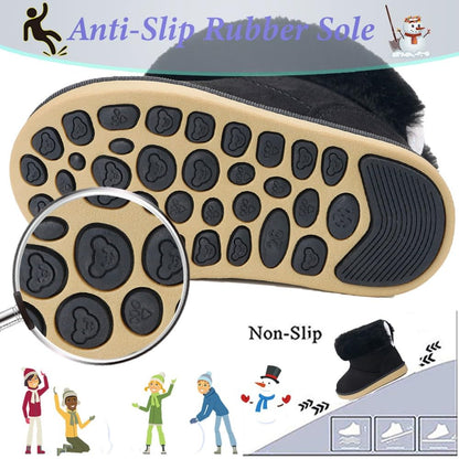 Gaatpot Baby Boots, Girls' Boots, Winter Shoes, Snow Boots, Children's Slip-On Boots, Warm Plush Lined, Comfortable, Rabbit Ears, Shoes, EU 20-29