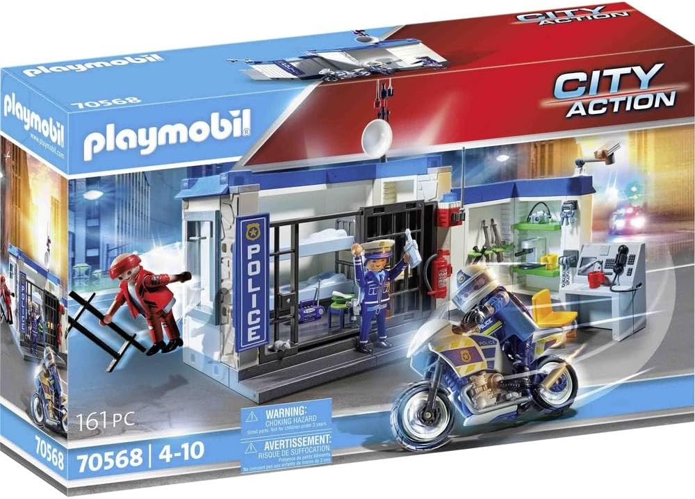 PLAYMOBIL City Action 70568 Polizei: Flucht aus dem Gefängnis, Für Kinder von 4-10 Jahre