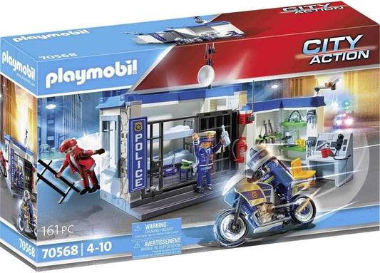 PLAYMOBIL City Action 70568 Polizei: Flucht aus dem Gefängnis, Für Kinder von 4-10 Jahre