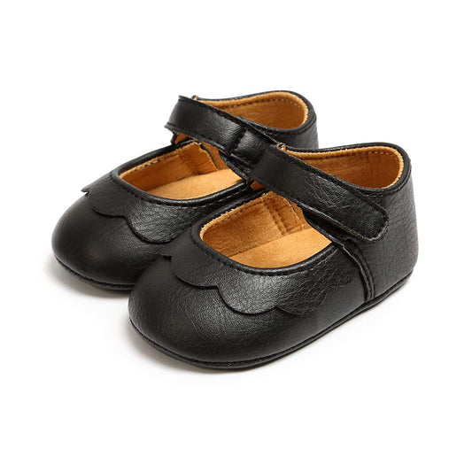 MASOCIO Baby Lauflernschuhe Krabbelschuhe Mädchen Kleinkind Rutschfesten Lederpuschen Babyschuhe 3-18 Monate