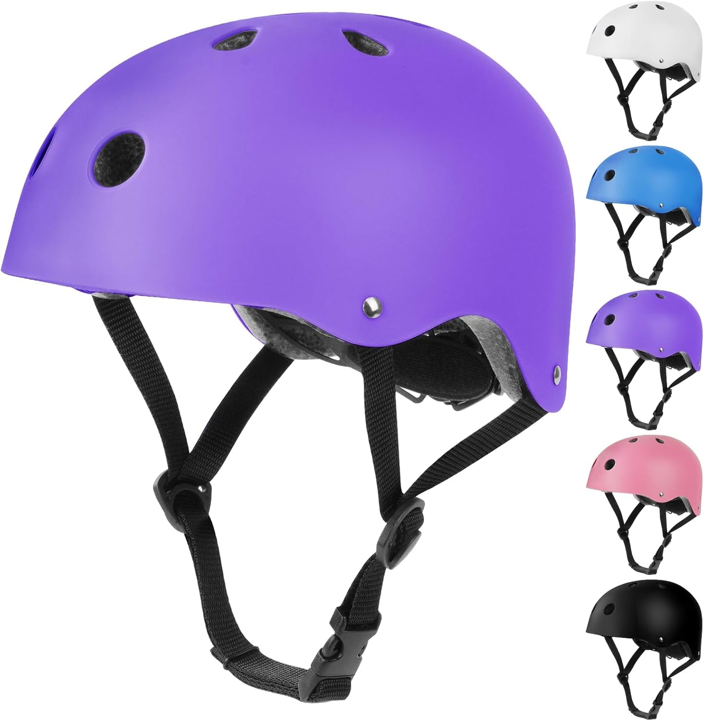 Flintronic Children's Bicycle Helmet, Children's Helmet, Bicycle Helmet for Children, Adjustable Skateboard Helmet for Bicycle, Skateboard, Scooter, Skating, Scooter, BMX for 2-13 Years