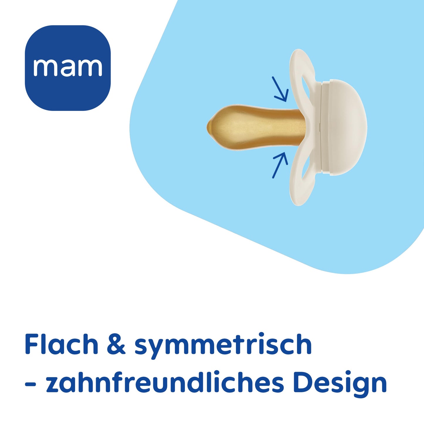 MAM Original Latexschnuller im 2er-Set, Schnuller aus nachhaltigen, bio-erneuerbaren Materialien, Baby Schnuller mit symmetrischem & kiefergerechtem Sauger, 0-6 Monate, Hase/Reh