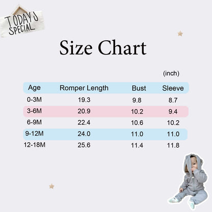 Kleinkind Baby Jungen Mädchen Baumwolle Strampler Langarm Mit Kapuze Reißverschluss Overall Body Baby Herbst Kleidung Pyjamas Outfit