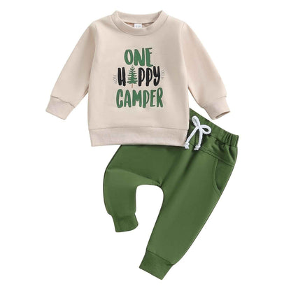 Geagodelia 1st Year Birthday Outfit Baby Boy Clothing Set Long Sleeve Sweatshirt and Trousers Clothing Sets for Boys