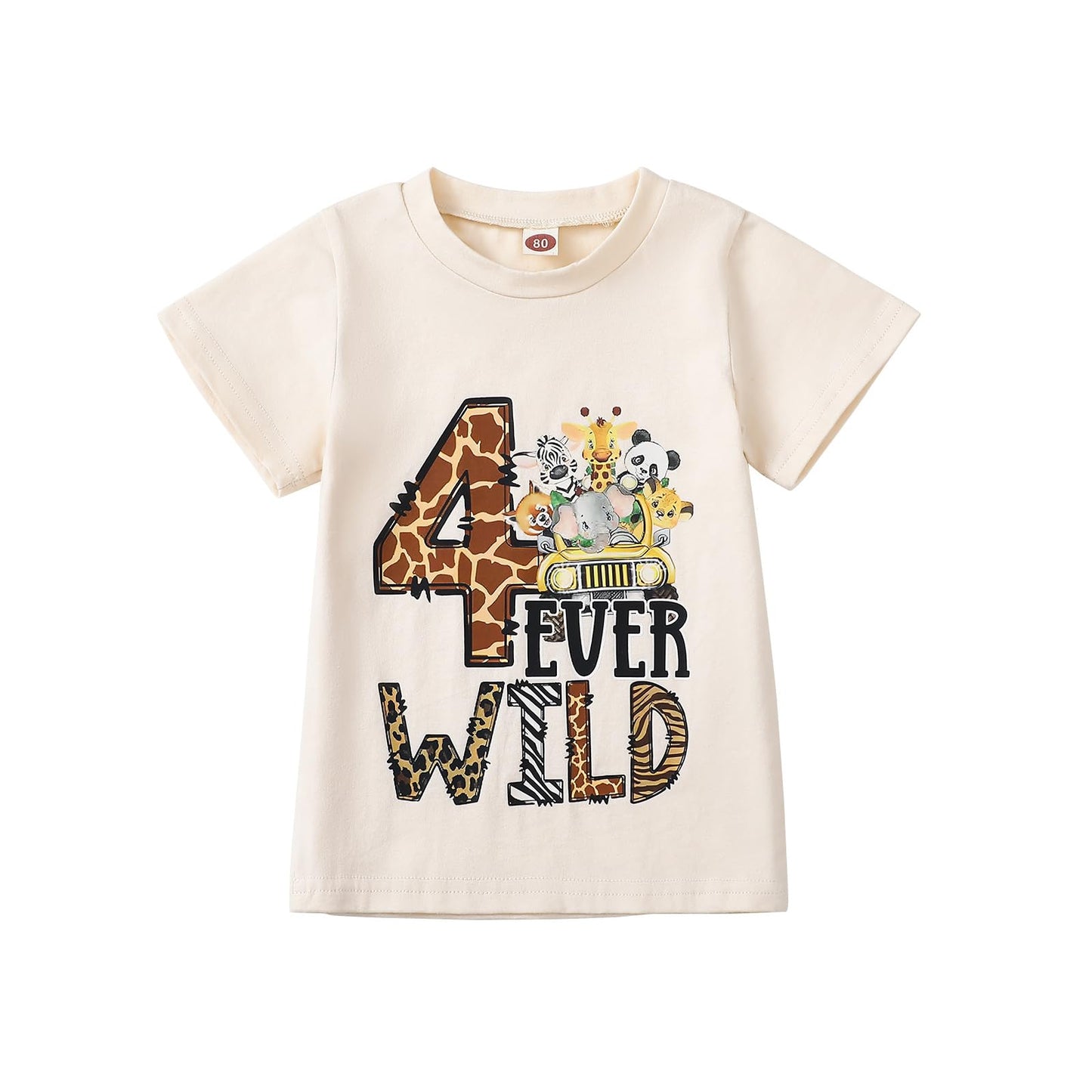 Baby Junge 1. Jahr Geburtstags T-Shirt Wild One Kurzarm Oberteil Baby Mein Erster Geburtstags Outfit Sommer Kleidung