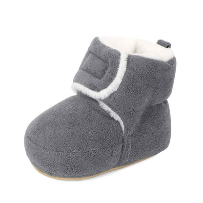Unisex Baby Boys Girls Warm Winter Boots Rubber Sole Non-Slip Winter First Walking Shoes