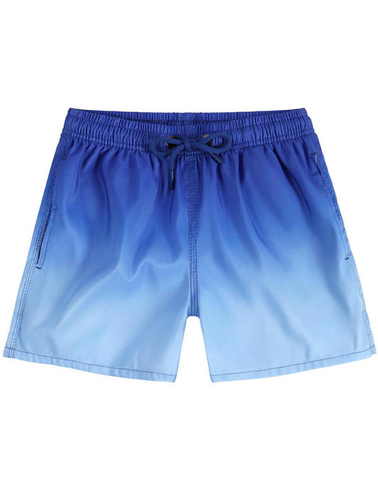 Badehose Jungen Farbverlauf Badeshorts mit Meshfutter und Verstellbarem Tunnelzug