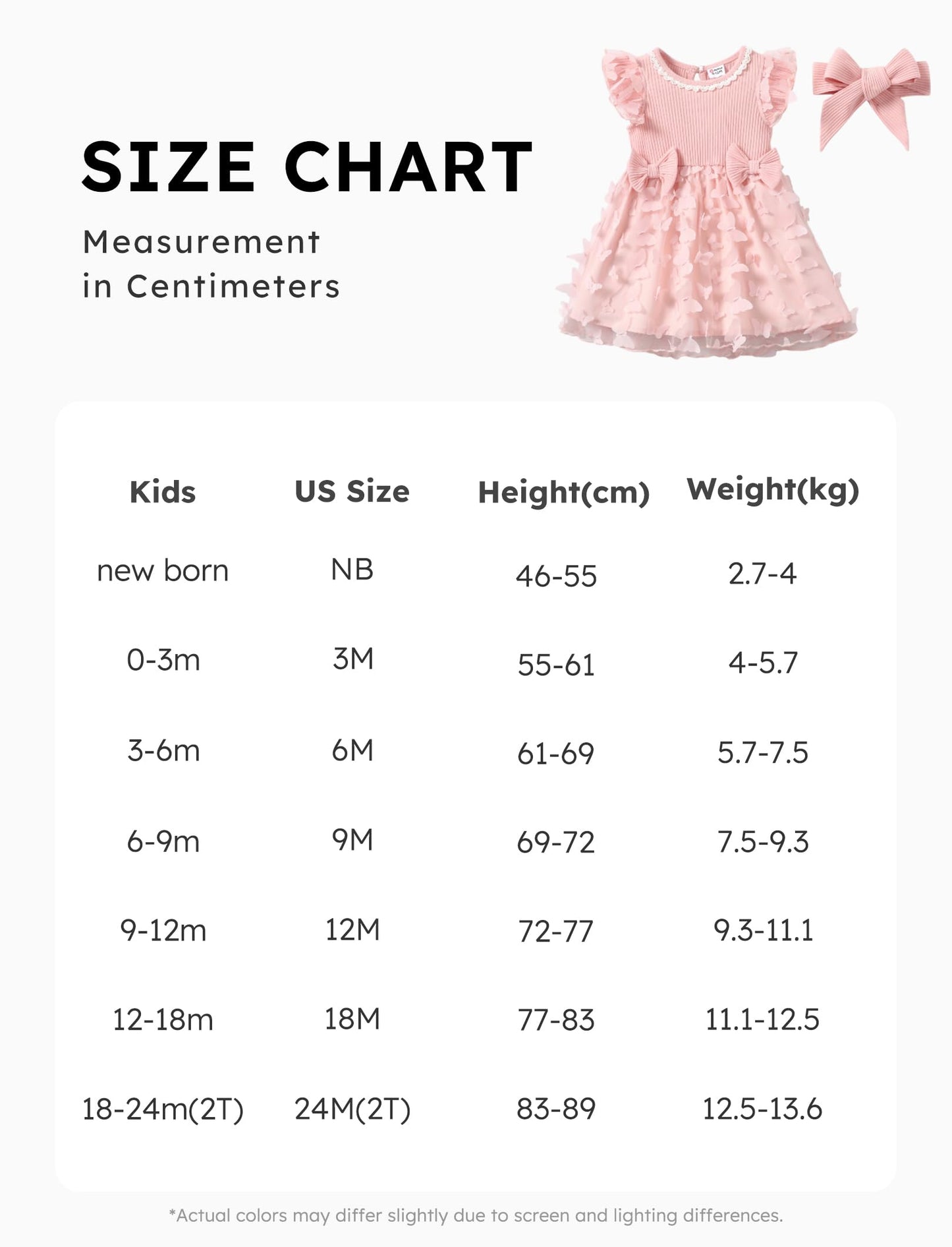 PATPAT Baby Girls' Tulle Dress with Long Sleeves, Tutu for Toddlers, Perfect as a Flower Girl or Christmas Party Birthday Long Sleeve Princess Dress, 3-24 Months