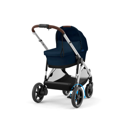 CYBEX Gold Kinderwagen e-GAZELLE S, Ab Geburt bis ca. 4 Jahre, Max. 22 kg (Single-Modus) / 2x 22 kg (Duo-Modus), All-in-1-System mit E-Antrieb und 20+ Konfigurationen, Stone Grey