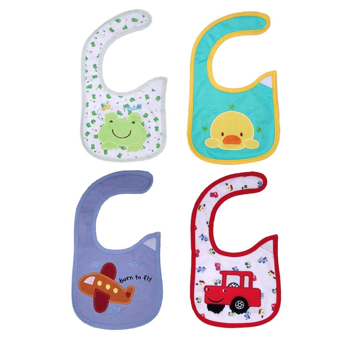Yafane Baby Lätzchen Wasserdicht Weich 10er aus Baumwolle Halstücher Sabberlätzchen Spucktücher Baby für Baby Jungen und Mädchen Kleinkinder