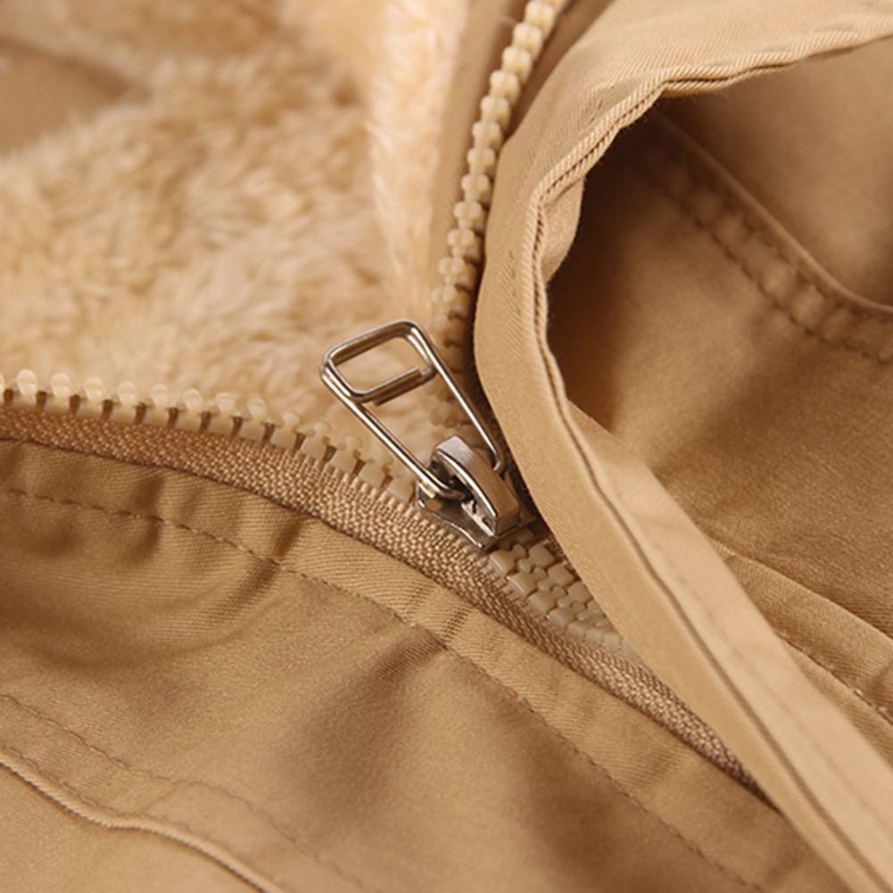amropi Children's Boys Hooded Jacket with Fleece Lining Coat Parka Jacket Outerwear for 3-10 Years