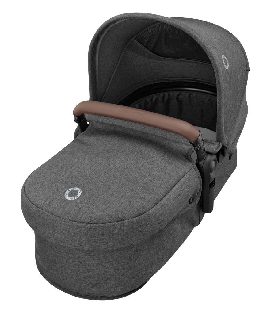 Maxi-Cosi Zelia S Trio 3-in-1 Complete Set, 0–4 Years, up to 22 kg, Foldable, Compact, Adjustable Baby Pram, with CabrioFix S i-Size Baby Seat, Accessories, Changing Bag, Grey - Meloni2