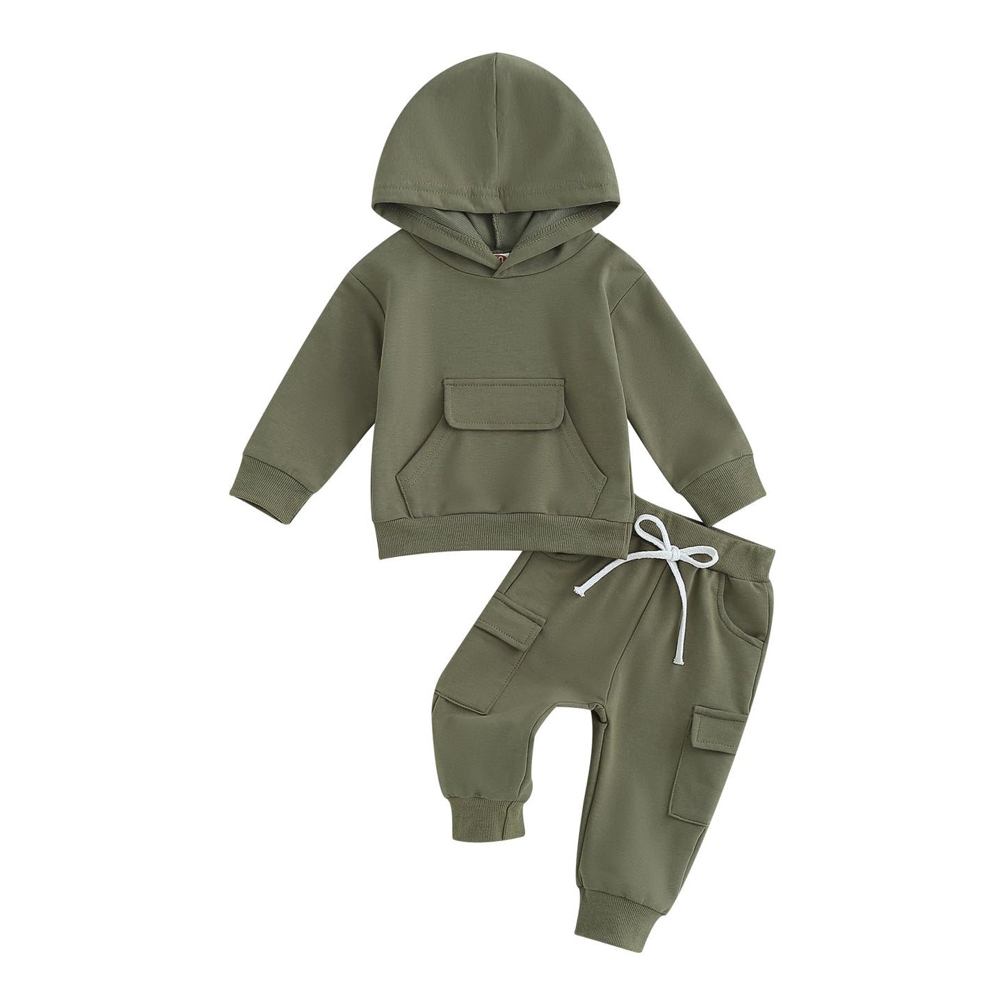 Yassiglia Baby Jungen Kleidung Set Neugeborene Zweiteiler Outfit Kleinkind Herbst Bekleidungssets Jogginganzug für Baby Junge Kapuzenpullover + Hosen Set
