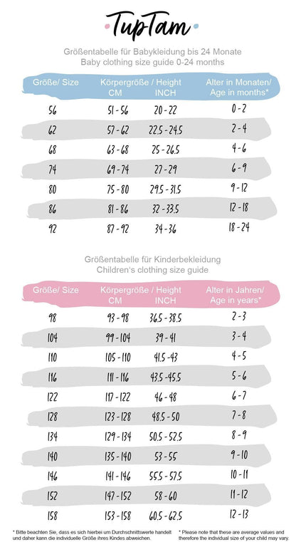 TupTam Baby Unisex Strampler Set mit bedrucktem Spruch, 2er-Pack