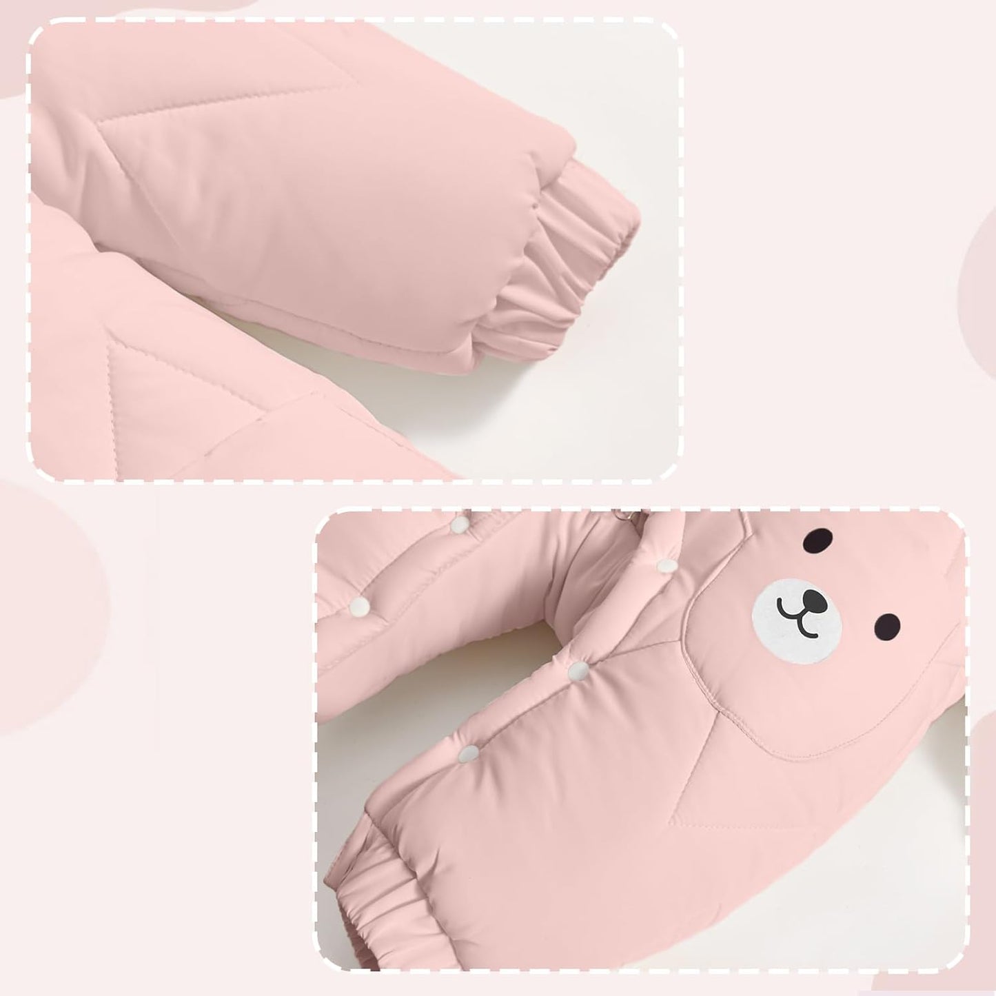 JiAmy Baby Snowsuit, Baby Boys Girls Winter Jumpsuit Romper Newborn Snow Overall 0-12 Months