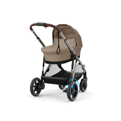 CYBEX Gold Kinderwagen e-GAZELLE S, Ab Geburt bis ca. 4 Jahre, Max. 22 kg (Single-Modus) / 2x 22 kg (Duo-Modus), All-in-1-System mit E-Antrieb und 20+ Konfigurationen, Stone Grey